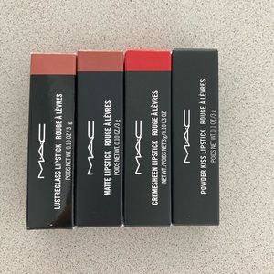 Bundle of 4 brand new MAC lipsticks